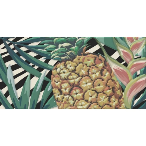 Плитка настенная Kerama Marazzi Пальмейра 2 Декор матовый зеленый HGD\A493\19056 20х9,9 см