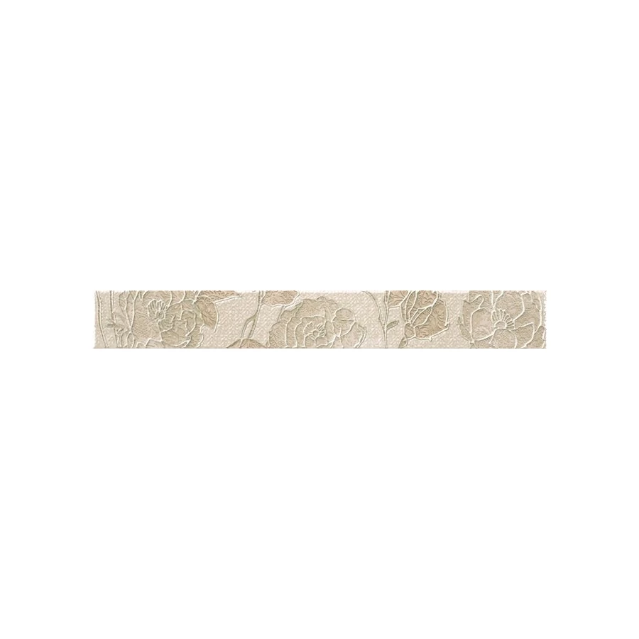 Бордюр Rocersa Aura Cenefa Fleurs Beige 59.34х7.5 см