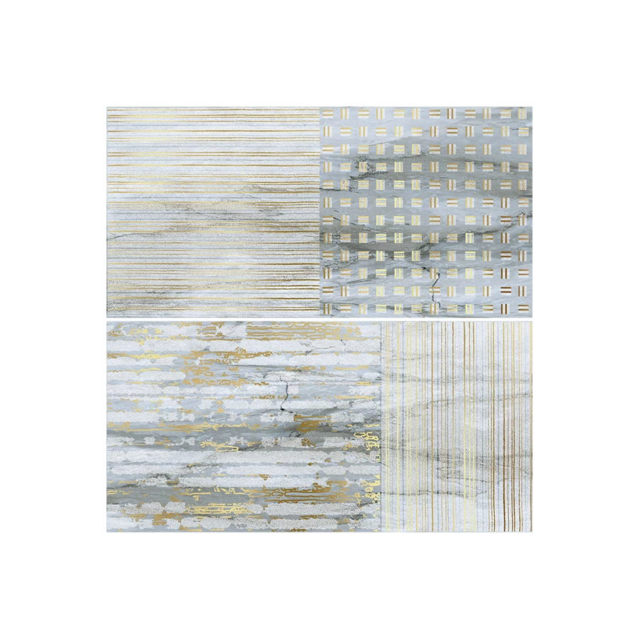 Керамогранит Ceramiche Brennero Venus Decor Lumia Gold Blu Lapp Rett компл 2 шт lugb30 60х30 см