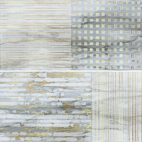 Керамогранит Ceramiche Brennero Venus Decor Lumia Gold Blu Lapp Rett компл 2 шт lugb30 60х30 см