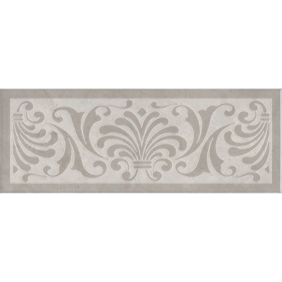 Плитка настенная Kerama Marazzi Монсанту 1 Декор глянцевый светло-серый HGD/B499/15147 40х15 см