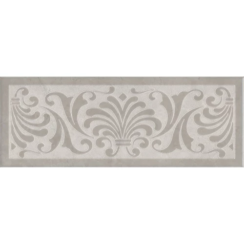 Плитка настенная Kerama Marazzi Монсанту 1 Декор глянцевый светло-серый HGD/B499/15147 40х15 см