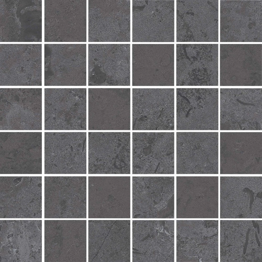 Керамогранит Kerama Marazzi Про Лаймстоун Декор мозаичный матовый темно-серый DD205120/MM 30x30 см