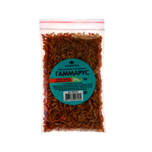 Корм Homefish для рыб гаммарус пакет 10 г