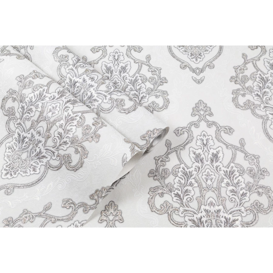 Обои флизелиновые Palitra Home Tudor HomeColor серые HC31190-14 1,06х10,05 м