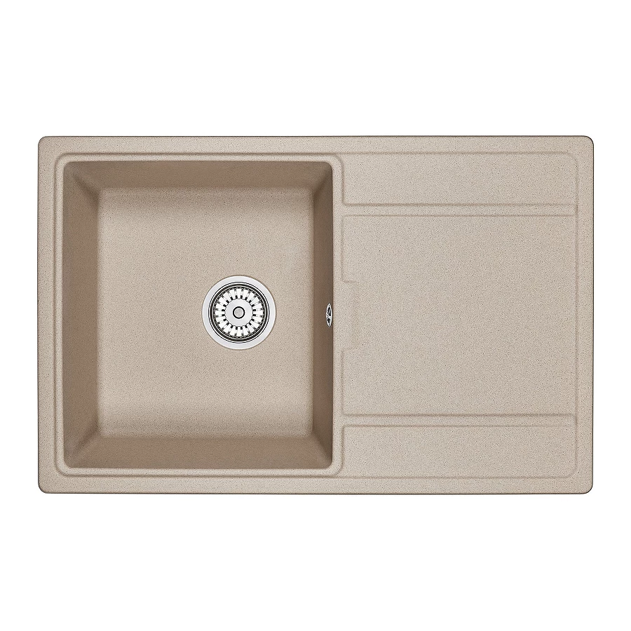Кухонная мойка Granula 7804, ПЕСОК 78х50 см