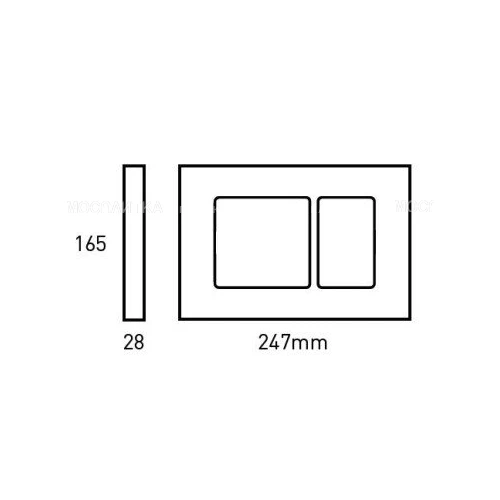 Клавиша смыва для унитаза Bocchi Cesano 8200-0030