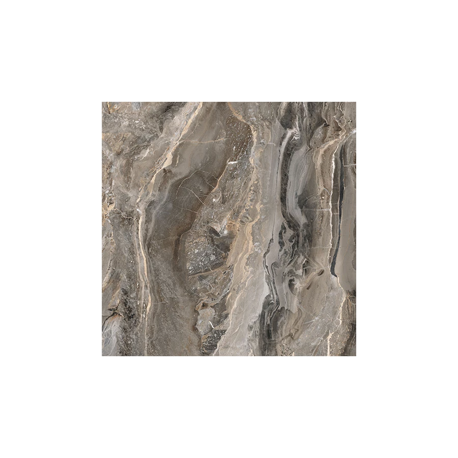 Керамогранит Vitra MarbleSet Оробико Темный Греж 7ЛПР R9 8мм K951304LPR01VTET 60x60 см
