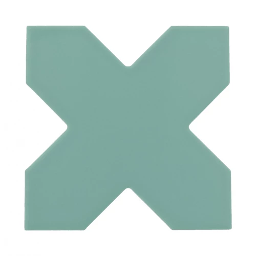 Керамогранит Equipe Порто Cросс Йаде / Porto Cross Jade матовый зеленый 30616 12х12 см