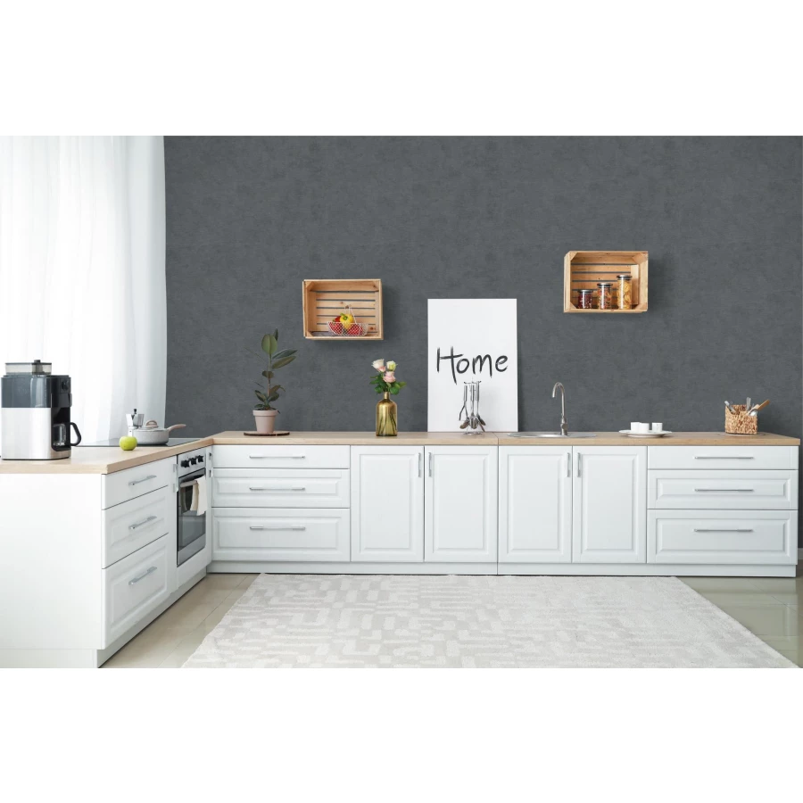 Обои флизелиновые Marburg Shades Iconic Flora Shades New Spirit Dune черные 32406 0,53х10,05 м