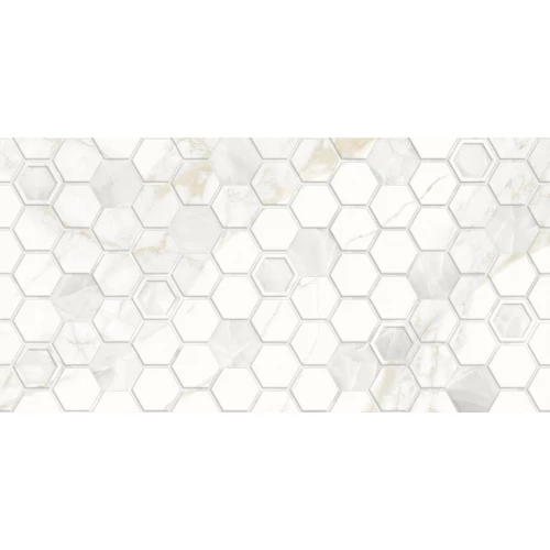 Плитка облицовочная Golden Tile Sentimento hexagon белый 30х60 см