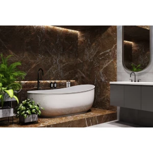 Керамогранит Грани Таганая Gresse Stone Simbel-espera коричневый с золотыми прожилками GRS05-25 120x60 см