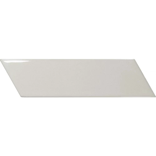 Плитка керамическая Equipe Шеврон Волл Лигхт Греы Ригхт / Chevron Wall Light Grey Right глянцевая серая 23360 18,6х5,2 см