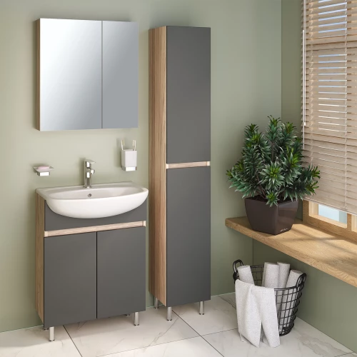 Пенал Runo Лада графит 00-00001167 30x170 см