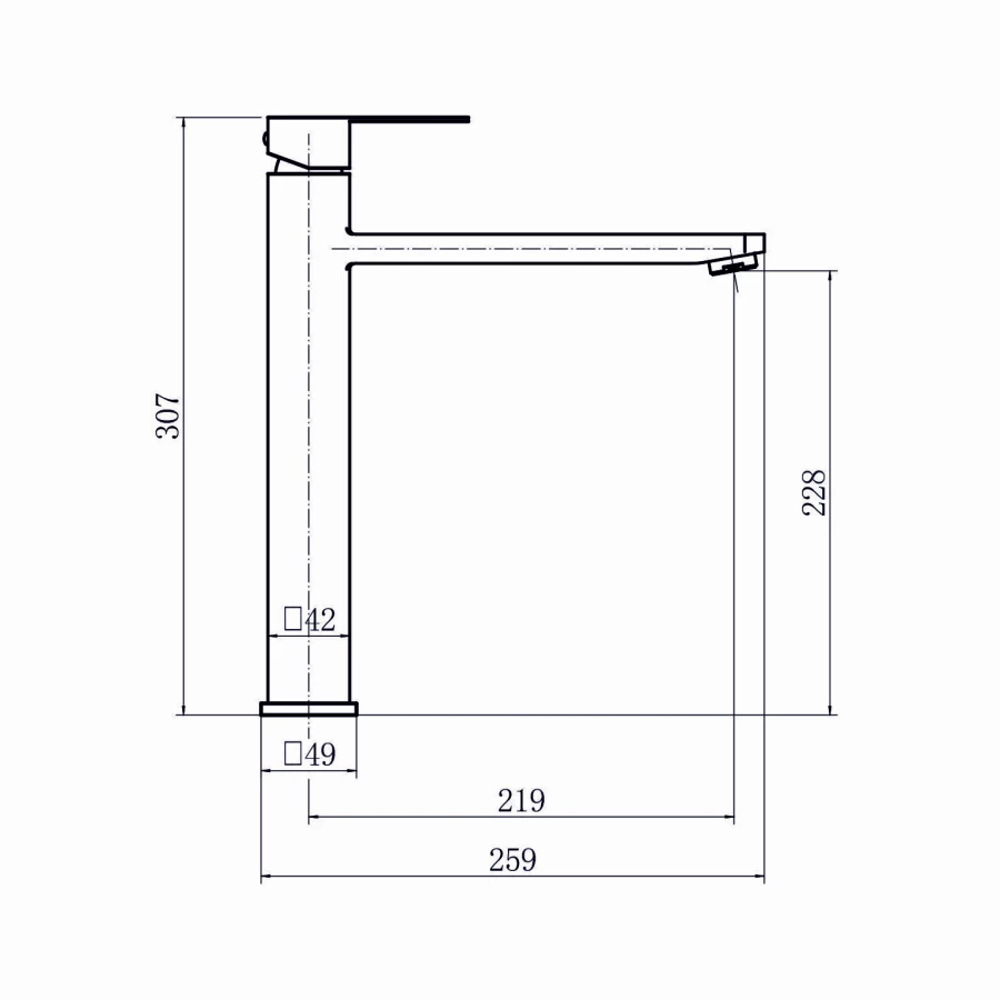 Смеситель для умывальника Fashun A51202-7