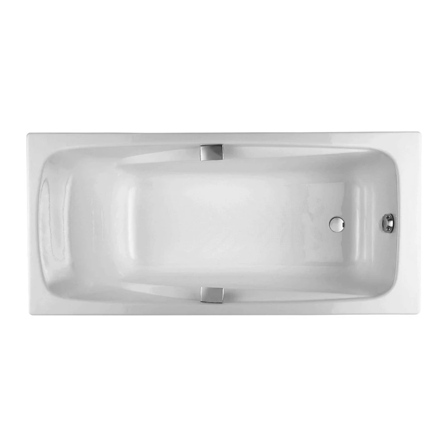 Ванна Jacob Delafon Rub repos с отверстиями для ручек E2903-00 RUB 180х85 см