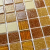 Мозаика Bonaparte Стеклянная мозаика Akros 20х20 глянцевая бежево-коричневая 32,7х32,7 см