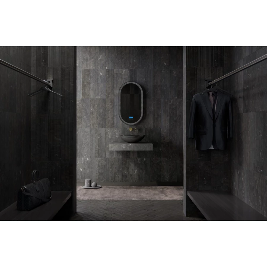 Раковина накладная карбоновая Abber Karbon черная AK2042 50х35 см