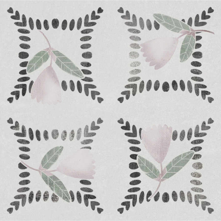 Керамогранит Harmony Peronda Dakar Garden матовый серо-зеленый 3356237714 12,3х12,3 см