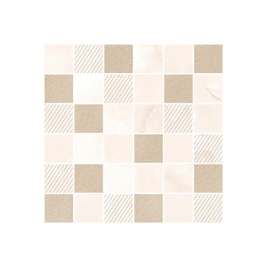 Мозаика Azori Opale beige mosaic 587433003 30х30 см