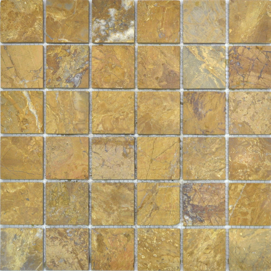 Мозаика Colori Viva Travertino Polished Golden Travertin 5x5 CV20014 30.5x30.5 см