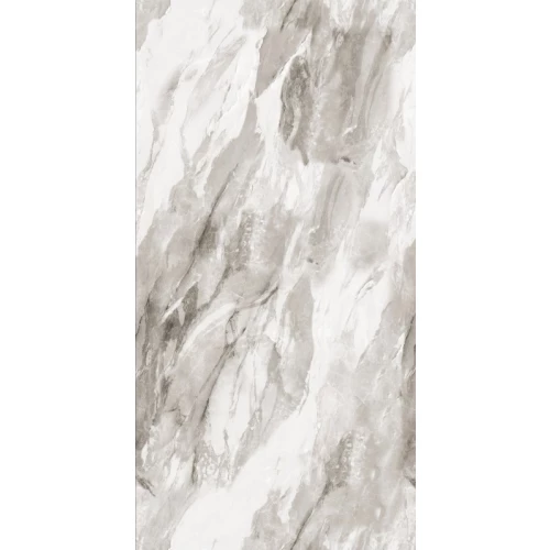 Керамогранит Realistik Bergen Polished Silver Carving глянцевый серый 120х60 см