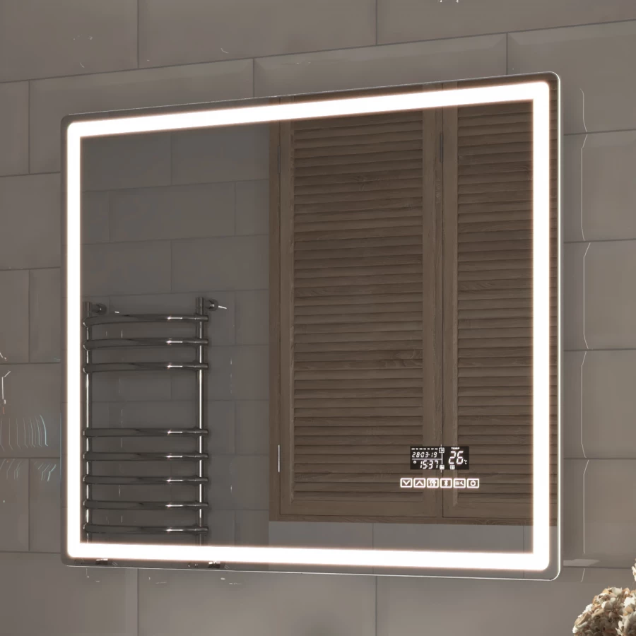 Зеркало Vigo Geometry Media voice 800 048 79.4x70 см