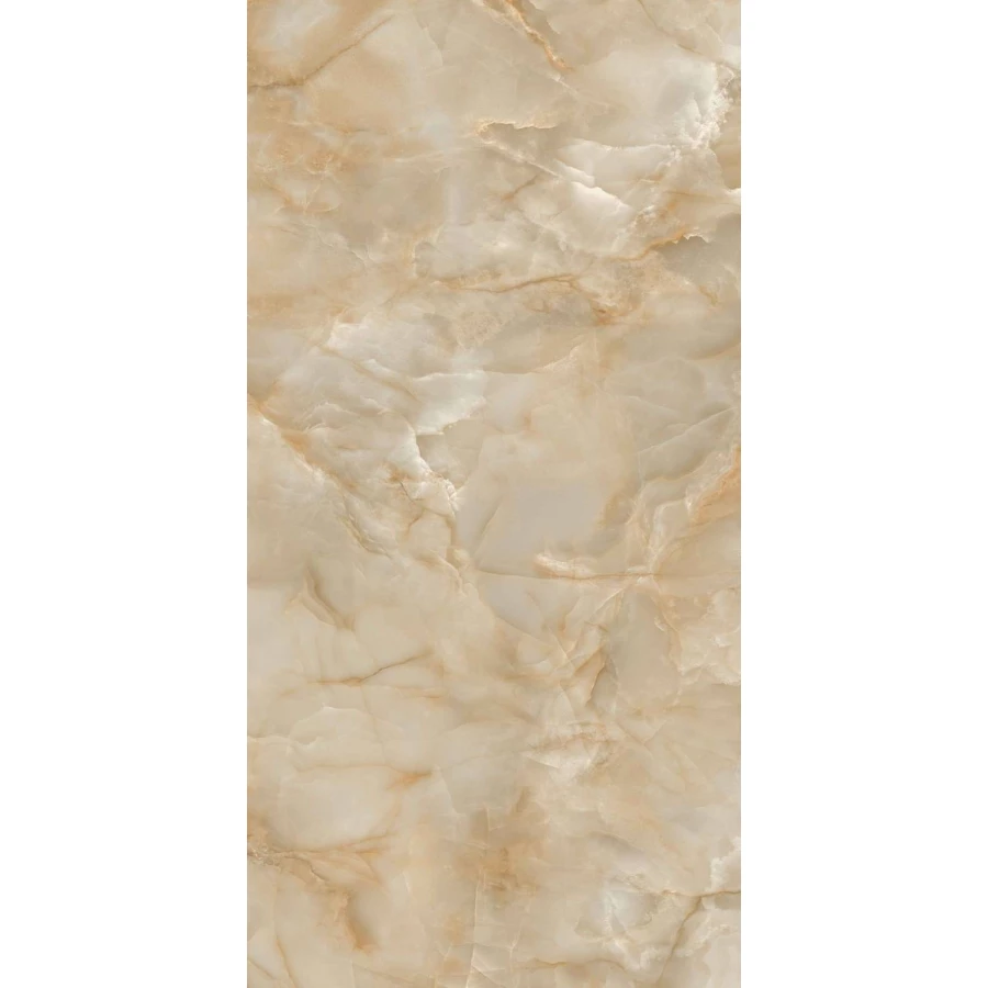 Керамогранит Fondovalle Onyx Cream Crystal Polished глянцевый кремовый INF3070 120х60 см