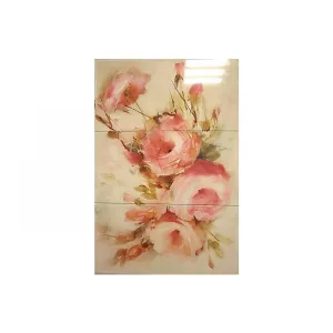 Панно Paradyz Coraline rose (комп. из 3-х шт.) 60х90 см
