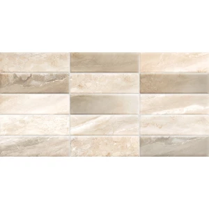 Плитка настенная ALMA Ceramica Adriatic рельефная матовая бежевая TWA3060ADT14 60х30 см