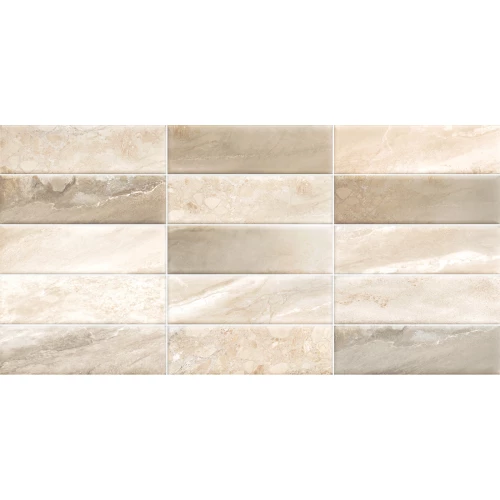Плитка настенная ALMA Ceramica Adriatic рельефная матовая бежевая TWA3060ADT14 60х30 см