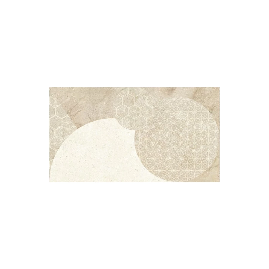 Декор Lasselsberger Ceramics Лиссабон Геометрия бежевый 25х45 см