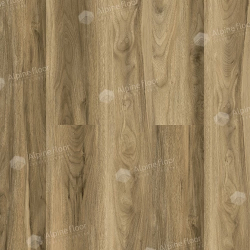 Каменно-полимерная плитка SPC Alpine Floor Nut Орех Ногал Классик светло-коричневая ECO 22-3 MC 43 класс 4 мм