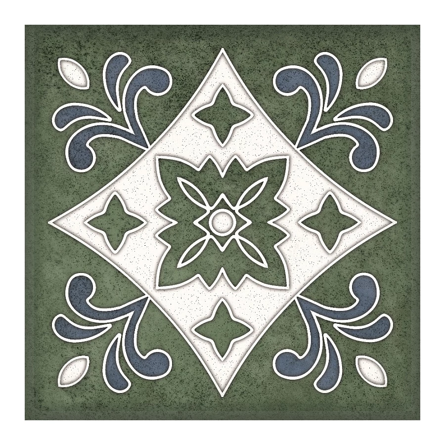 Керамическая плитка Kerlife Smalto decor 3 verde 15*15 см