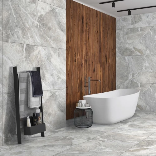 Керамогранит Neodom Sale Nebula Grey Carving матовый серый N20524 160х80 см