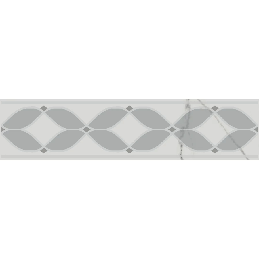 Бордюр Kerama Marazzi Мираколи глянцевый белый VT/A630/8376 30x5,7 см