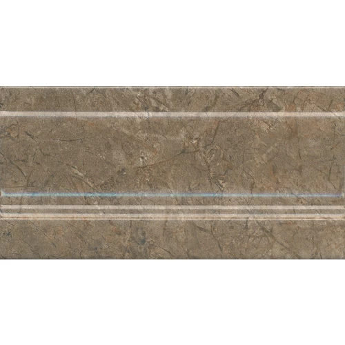 Плитка настенная Kerama Marazzi Каприччо Плинтус глянцевый коричневый FMD043 20x10 см