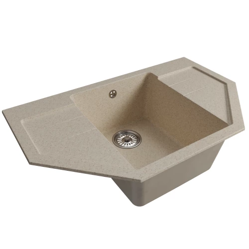 Мойка MixLine ML-GM24 угловая с крылом бежевая 328 552055 79x49x20 см