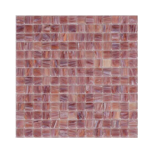 Стеклянная мозаика Rose Mosaic Gold Star сетка 2x2 глянцевая бордовая GA43rose 32,7х32,7 см