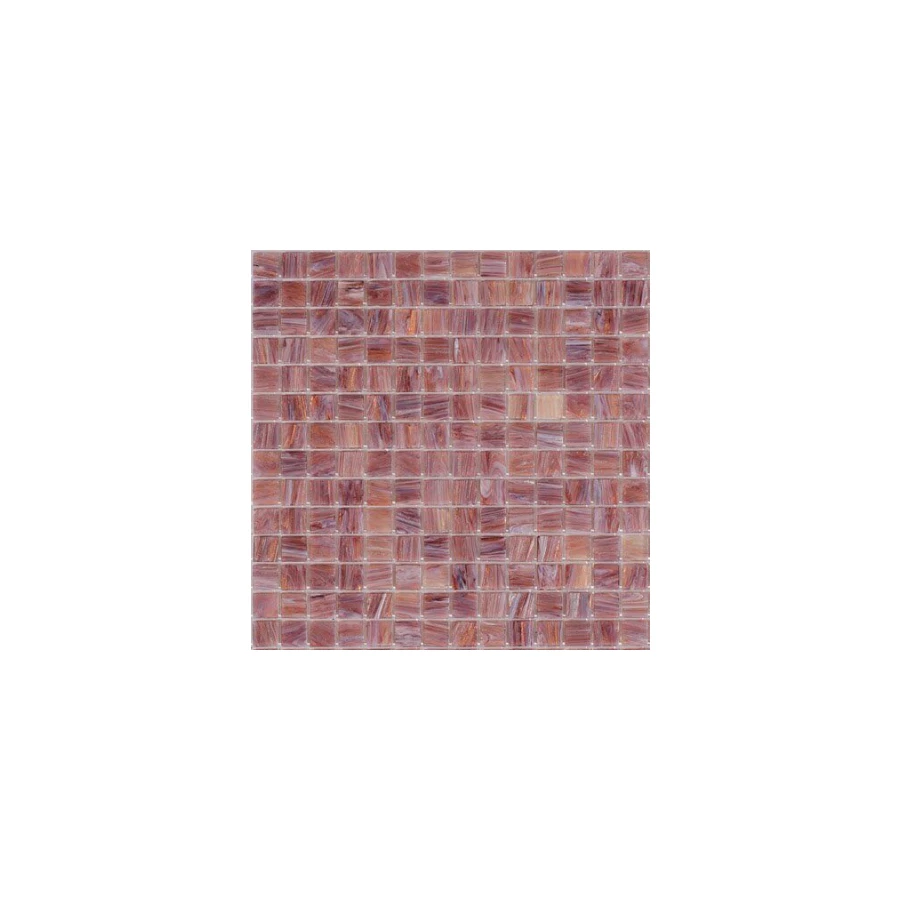 Стеклянная мозаика Rose Mosaic Gold Star сетка 2x2 глянцевая бордовая GA43rose 32,7х32,7 см