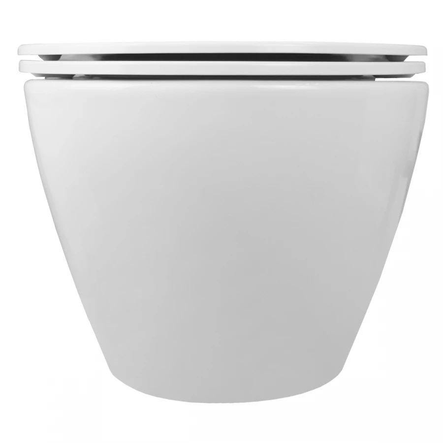 Унитаз подвесной Azario Grado безободковый в комплекте с сидением микролифт белый AZ-0046 SP 49х37х37 см