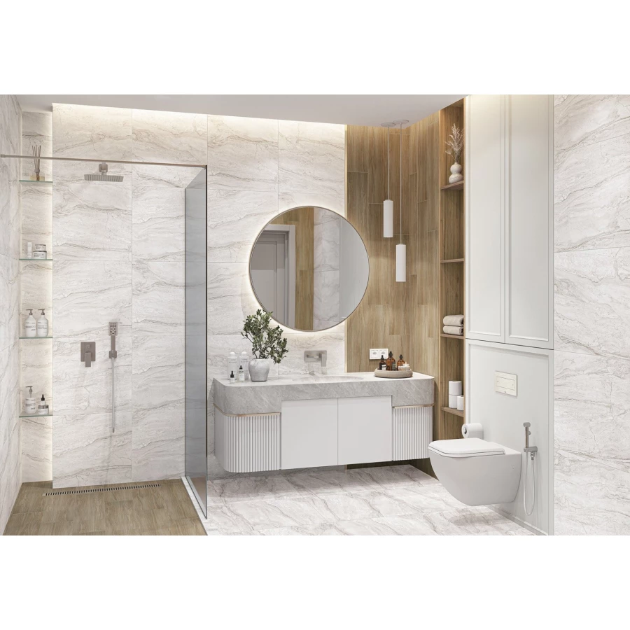 Керамогранит лаппатированный ALMA Ceramica Bottichino 1,44 кв.м. 0,85GFU60120BTC07L 120х60х0,85 см