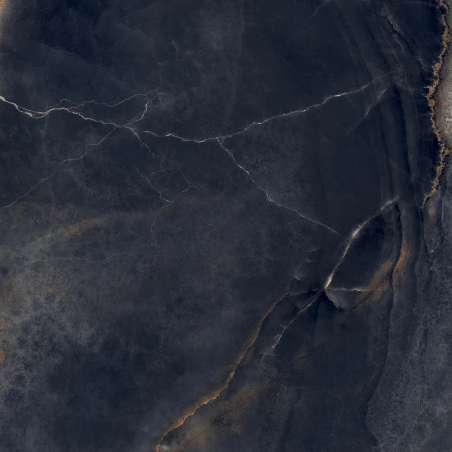 Керамогранит Laparet Interstellar Black полированный чёрный 80х80 см