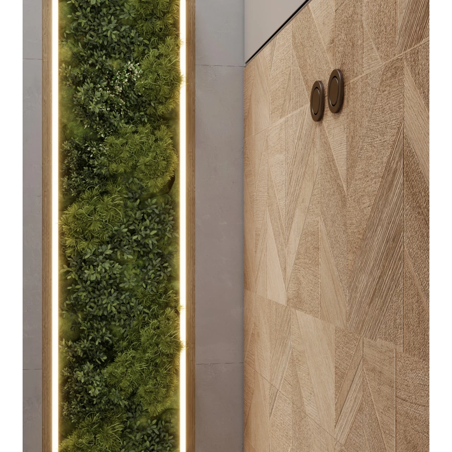 Керамогранит Arcadia Ceramica Rockwood Oak 3D-эффект матовый бежевый RT7013-P 120х60 см