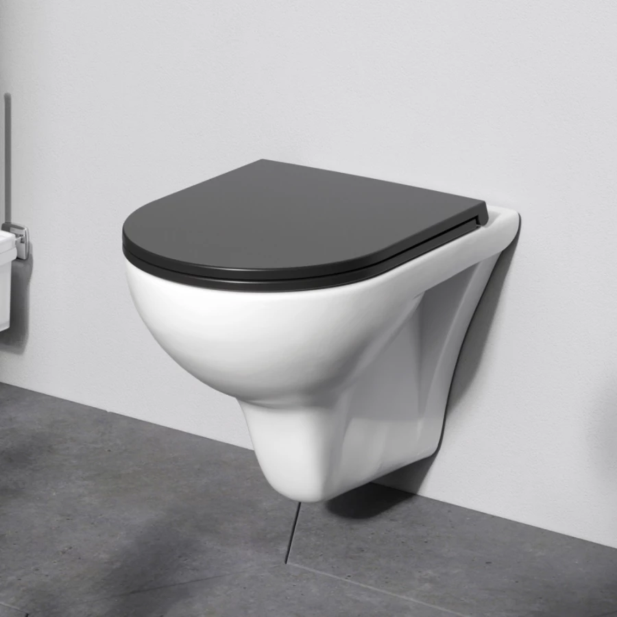 Унитаз Am Pm Gem подвесной FlashClean с сиденьем микролифт C901700SCmb