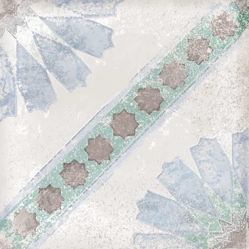 Плитка настенная Eletto Ceramica Mate Decor Zellige глянцевая голубая 00-00108863 15x15 см