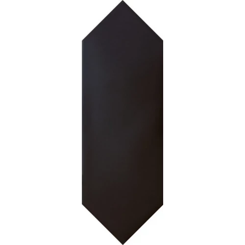 Керамогранит Equipe Кайт Black / Kite Black матовый черный 22987 30х10 см