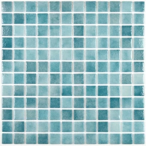Мозаика Bonaparte Стеклянная мозаика Atlantis Tempo 24х24 глянцевая бирюзовая 31,5х31,5 см