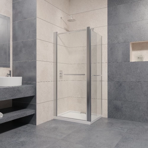 Душевой уголок RGW PA-48-1 PA-03 + Z-060-1 + держатель Прозрачное 040848180-011 80х100 см