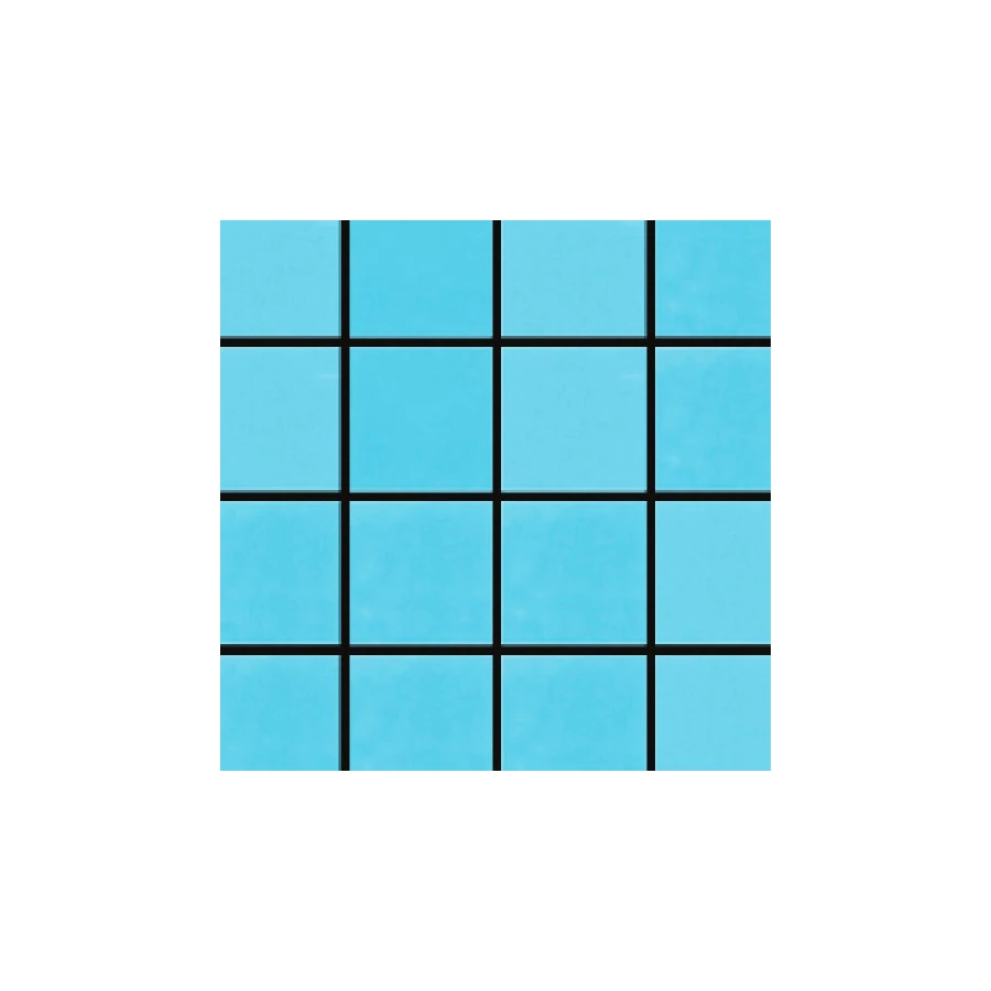 Стеклянная мозаика Trend Lux сетка 1,5x1,5 матовая голубая lux390 31,6х31,6 см